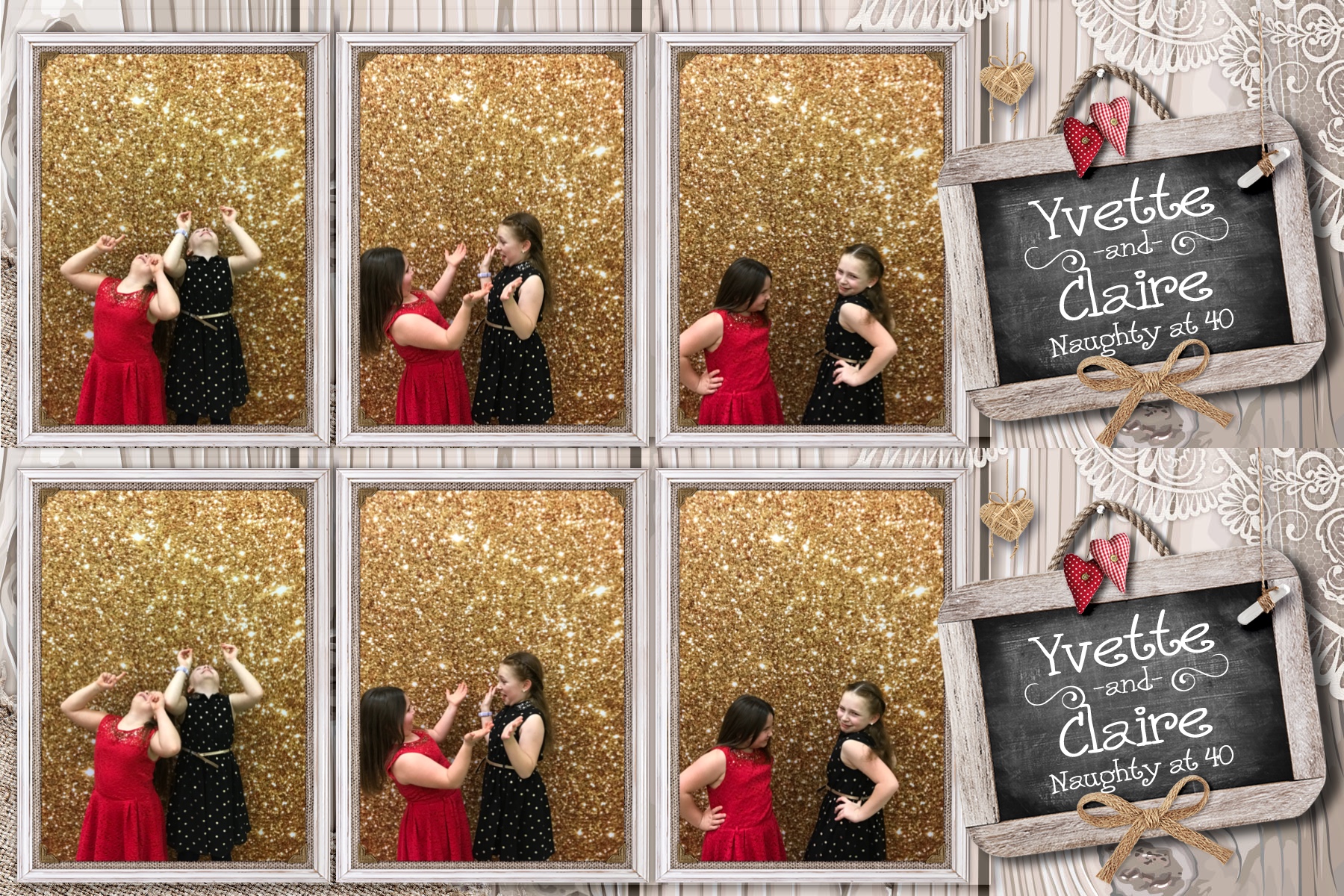 Yvette and Claire’s 40th birthday! - Prints 2 | View more photos from the event at gallery.partydelightsphotobooth.co.uk/u/PartyDelightsPhotoBooth/Yvette-and-Claire’s-40th-birthday-Prints-2